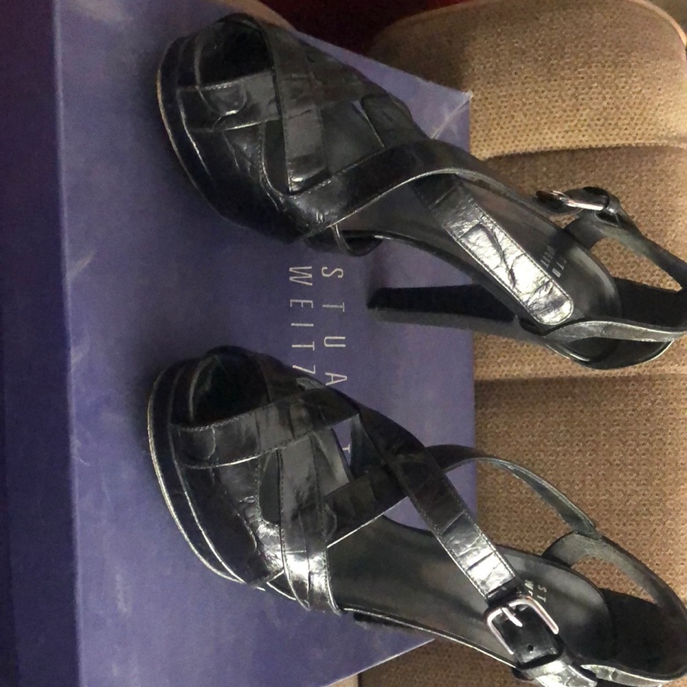 Stuart Weitzman Black Platform high heels
